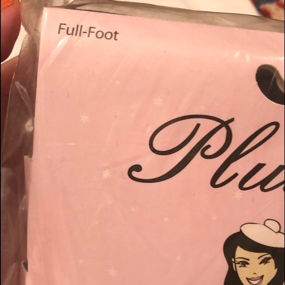 Plush Full Foot Tights Navy Size Medium NWT - Picture 4 of 8